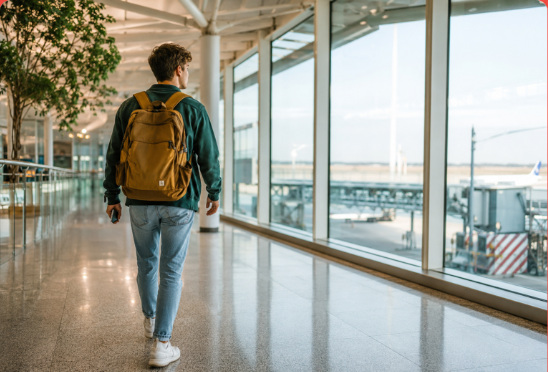 Studente in partenza per un'esperienza internazionale